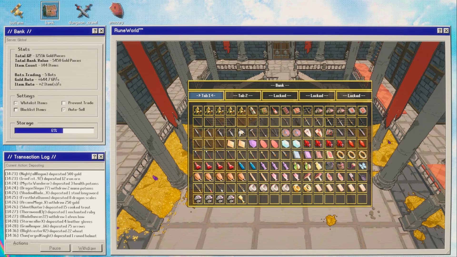 MMO Botfarm Simulator görsel 6