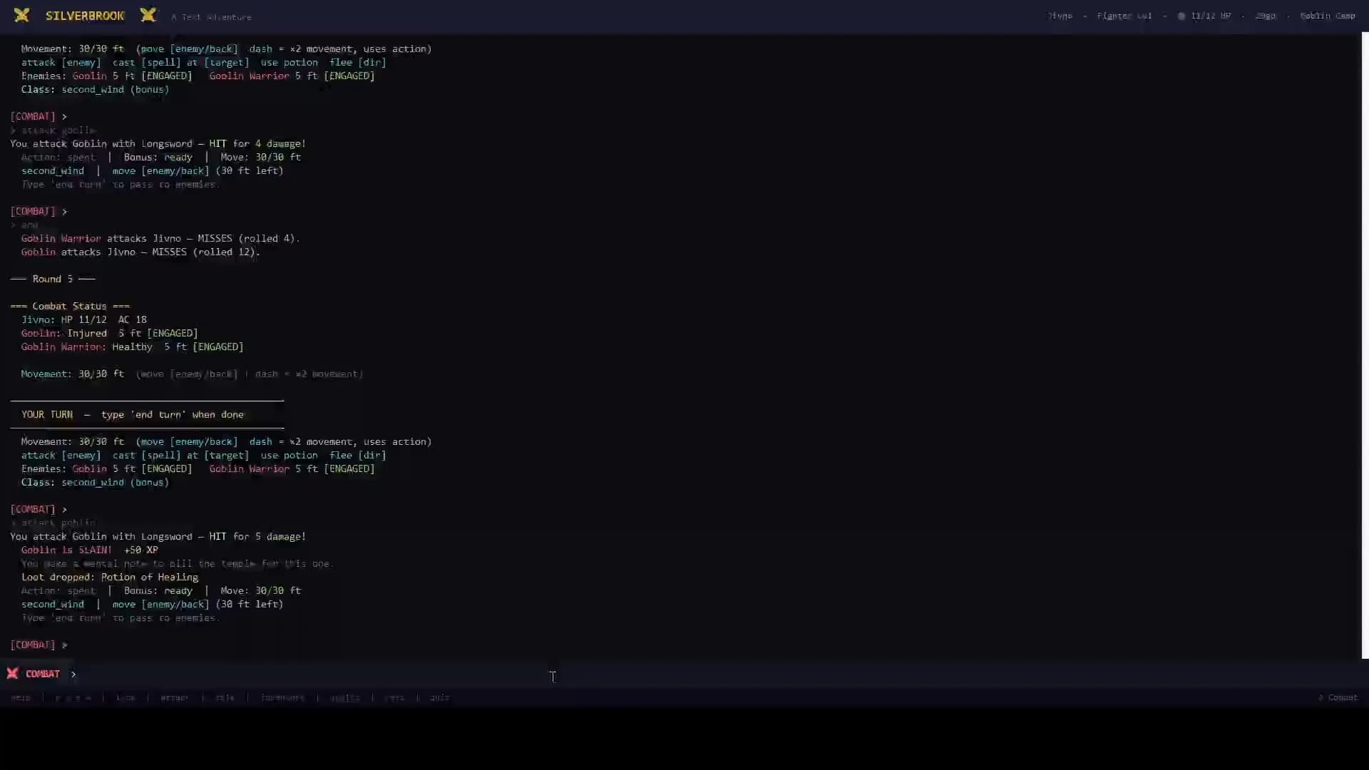 Silverbrook: a Text-Based RPG görsel 6
