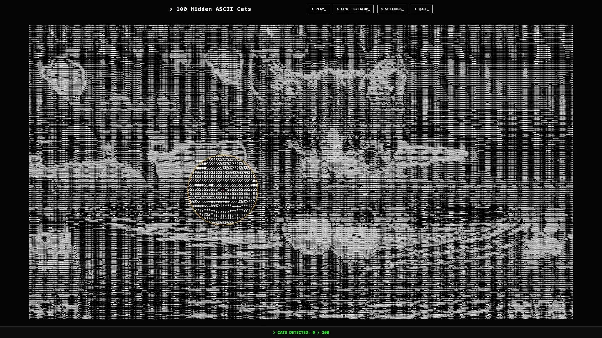 100 Hidden ASCII Cats görsel 2