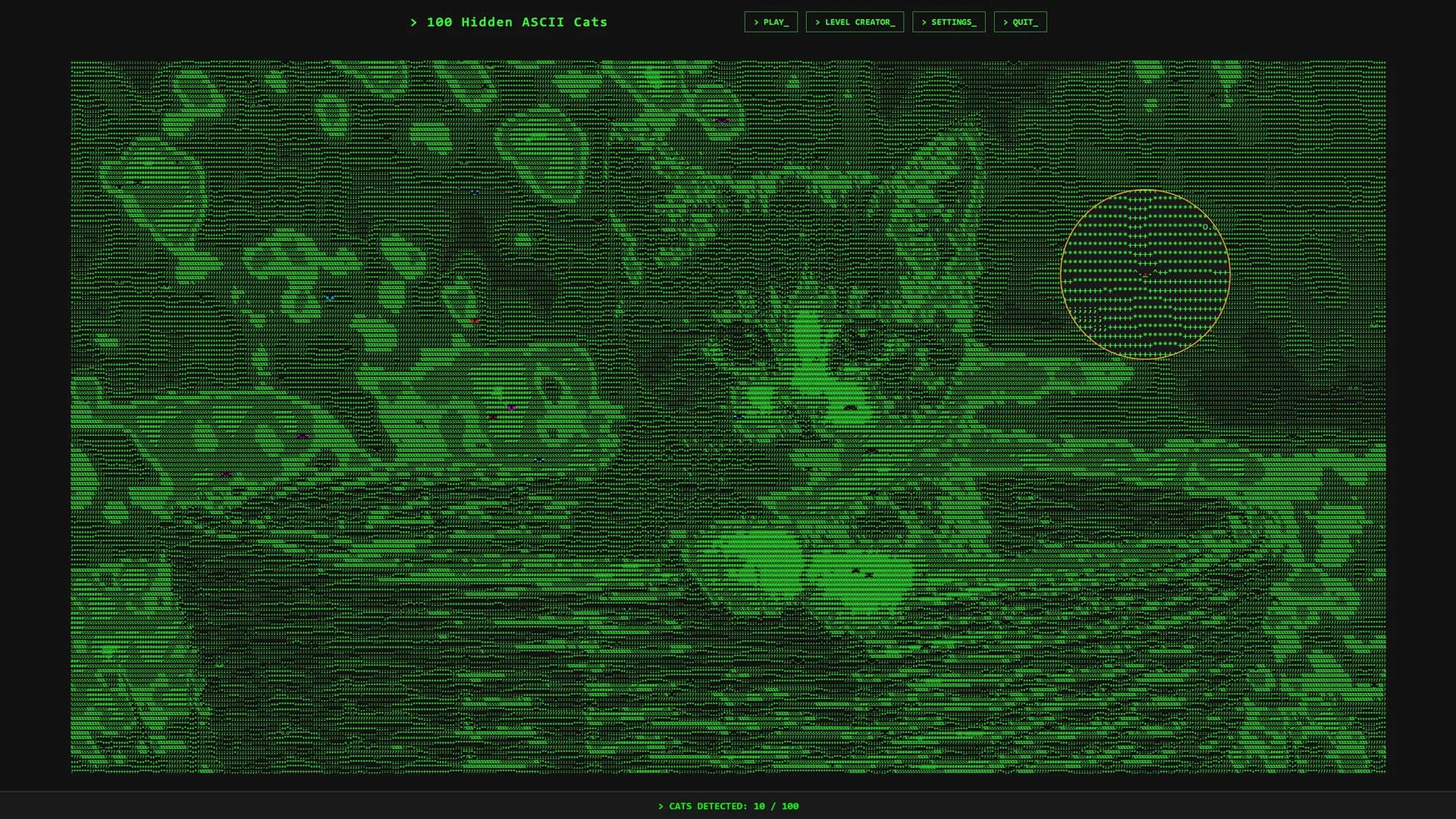 100 Hidden ASCII Cats görsel 4