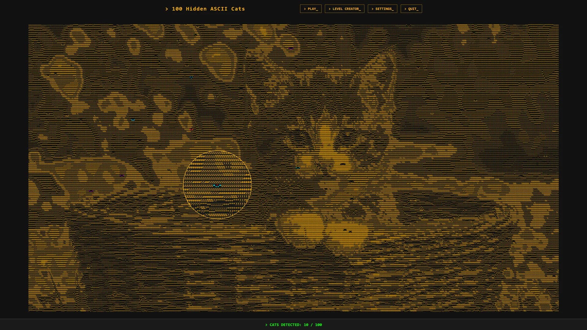 100 Hidden ASCII Cats görsel 5