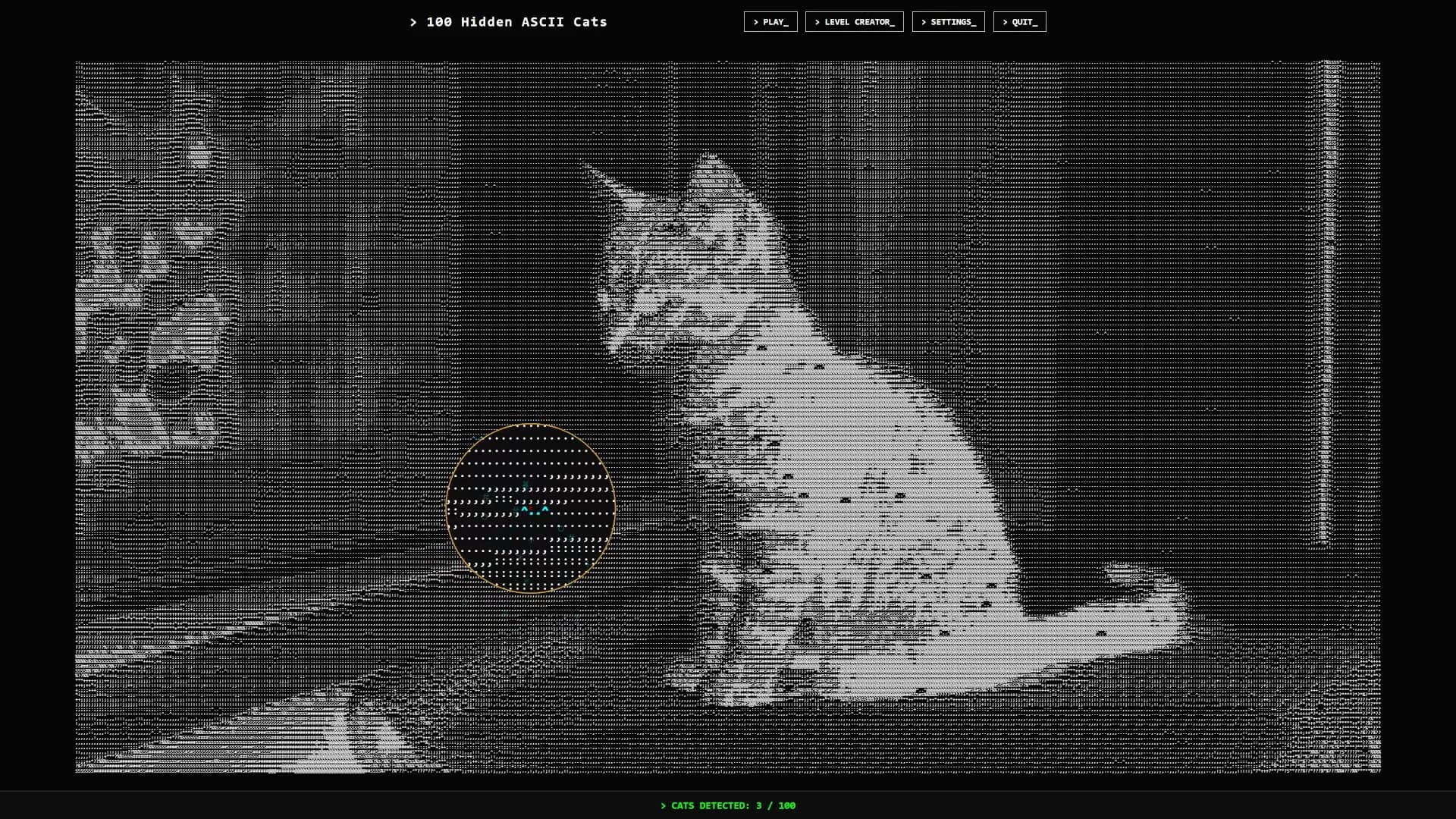 100 Hidden ASCII Cats görsel 8