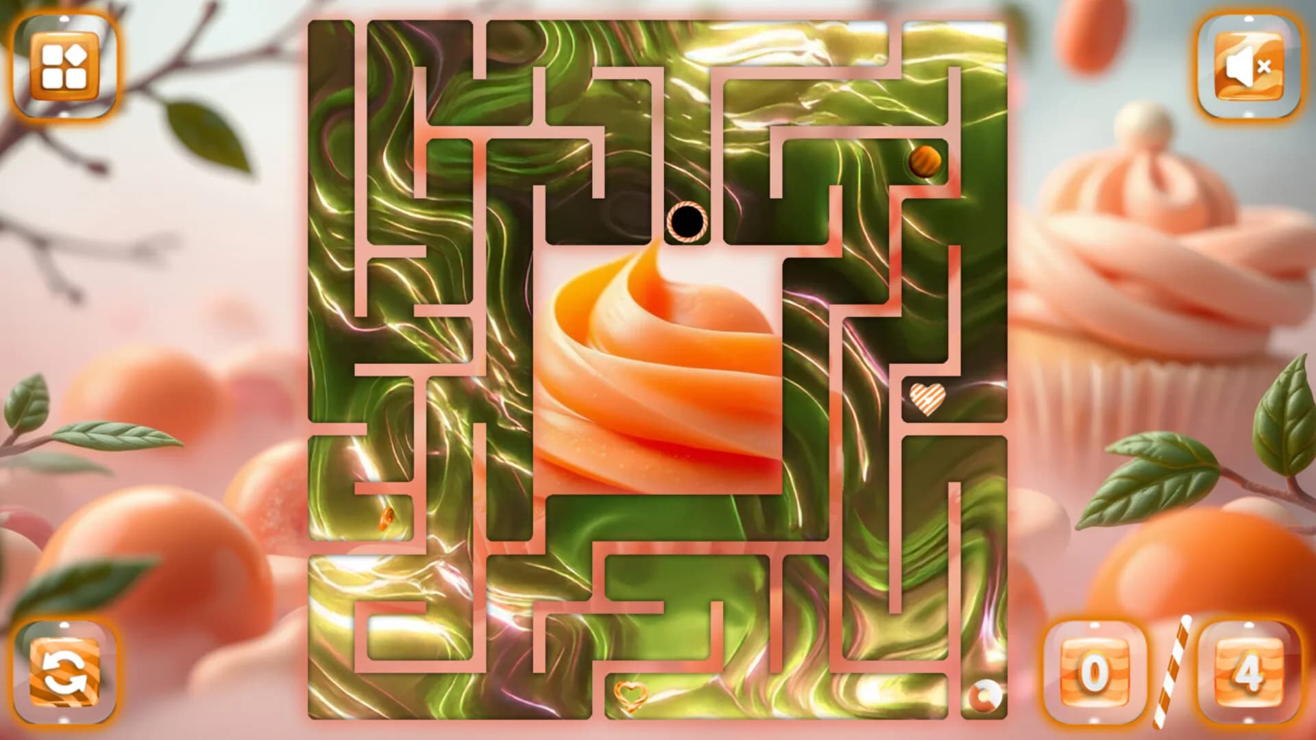 Sweetie Candy Maze: Coral Peach görsel 3