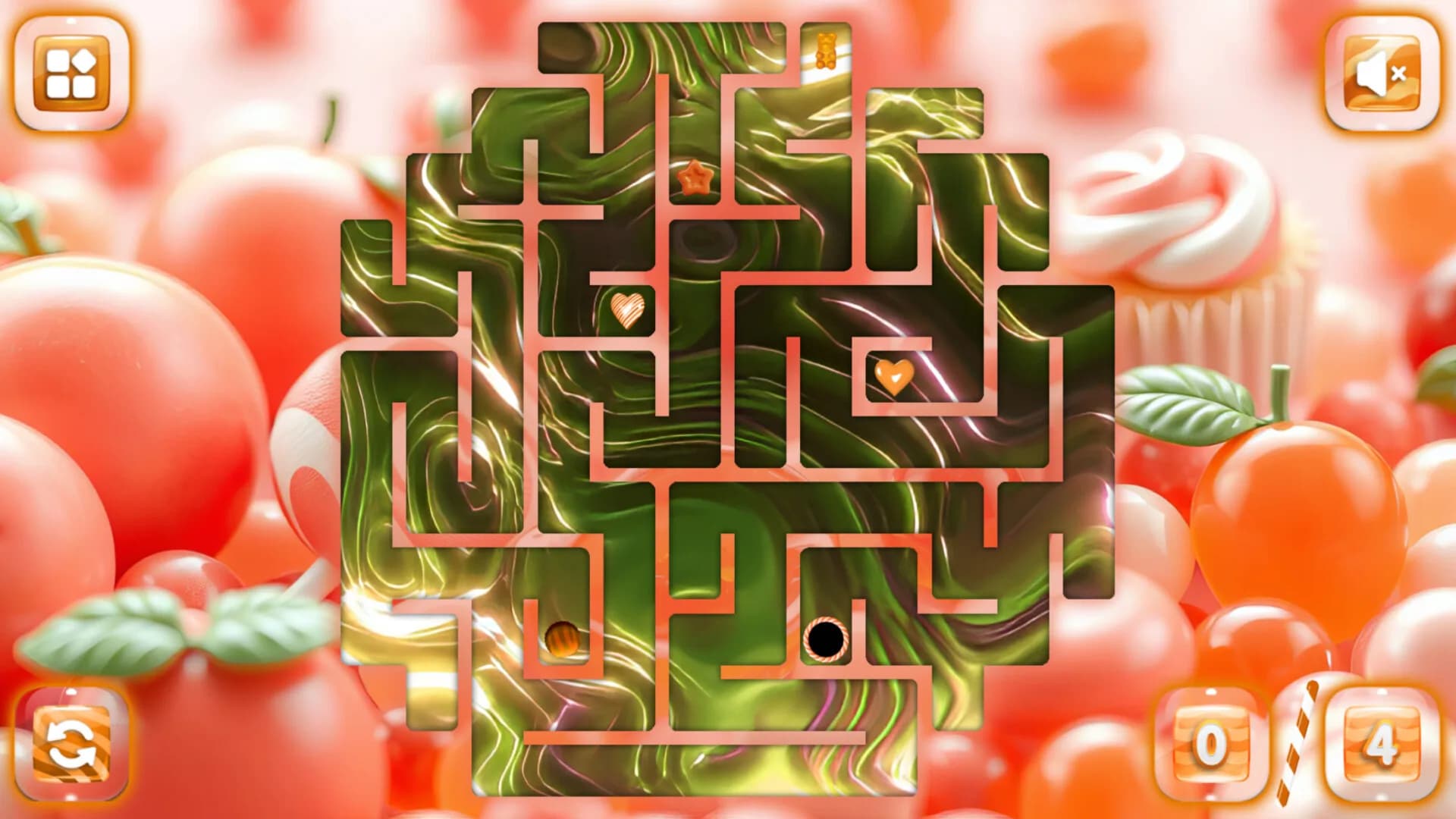 Sweetie Candy Maze: Coral Peach görsel 4