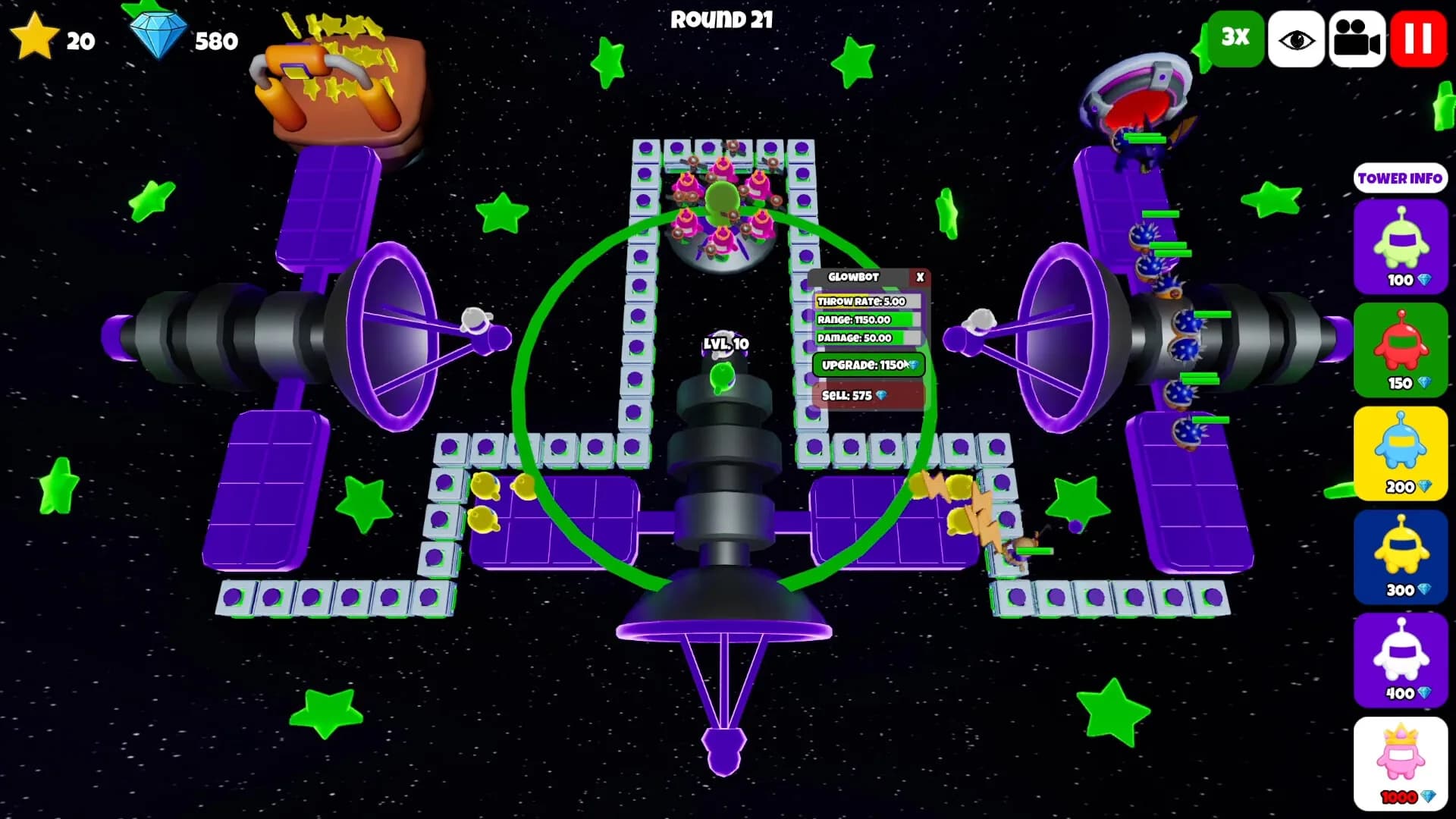 Glowbot Tower Defense görsel 2