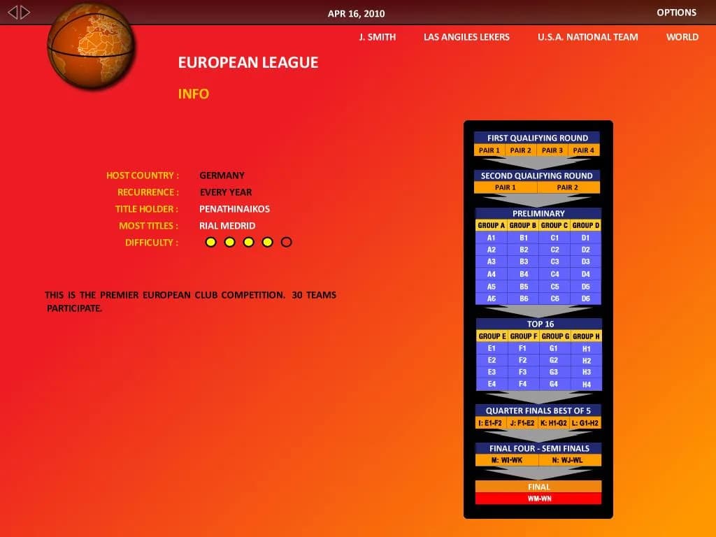 World Basketball Manager 2010 görsel 5