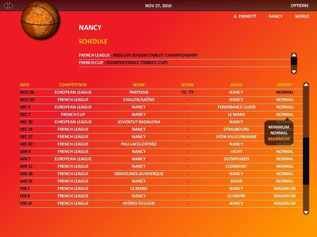 World Basketball Manager 2010 görsel 10