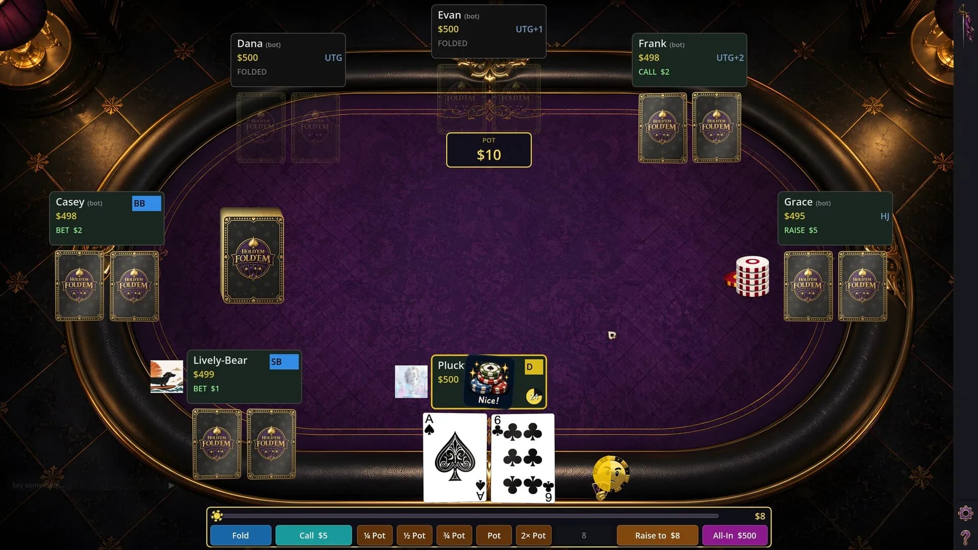 Hold'em Fold'em Poker görsel 3