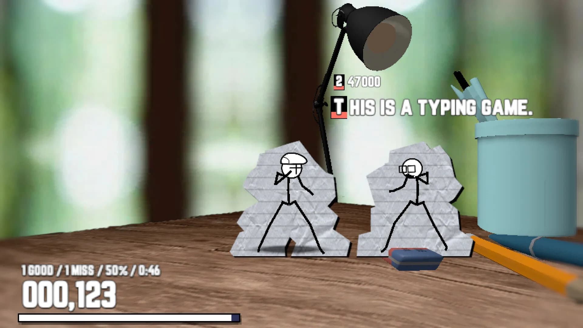 Keyboard Warrior Stickman - Typing Beat Em Up görsel 2