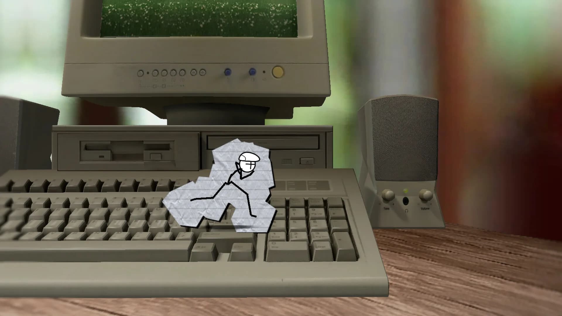 Keyboard Warrior Stickman - Typing Beat Em Up görsel 3