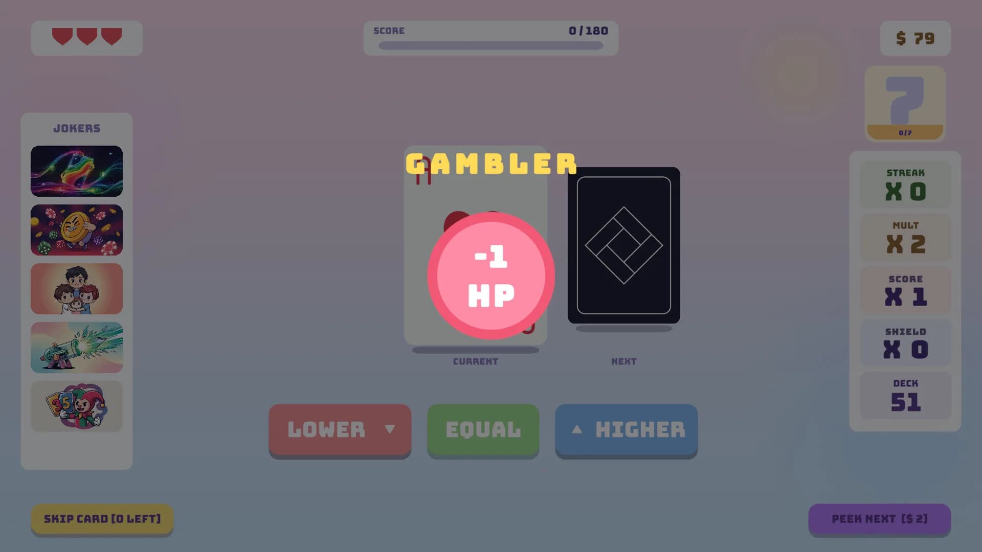 Hi-Lo: Card Roguelike görsel 12