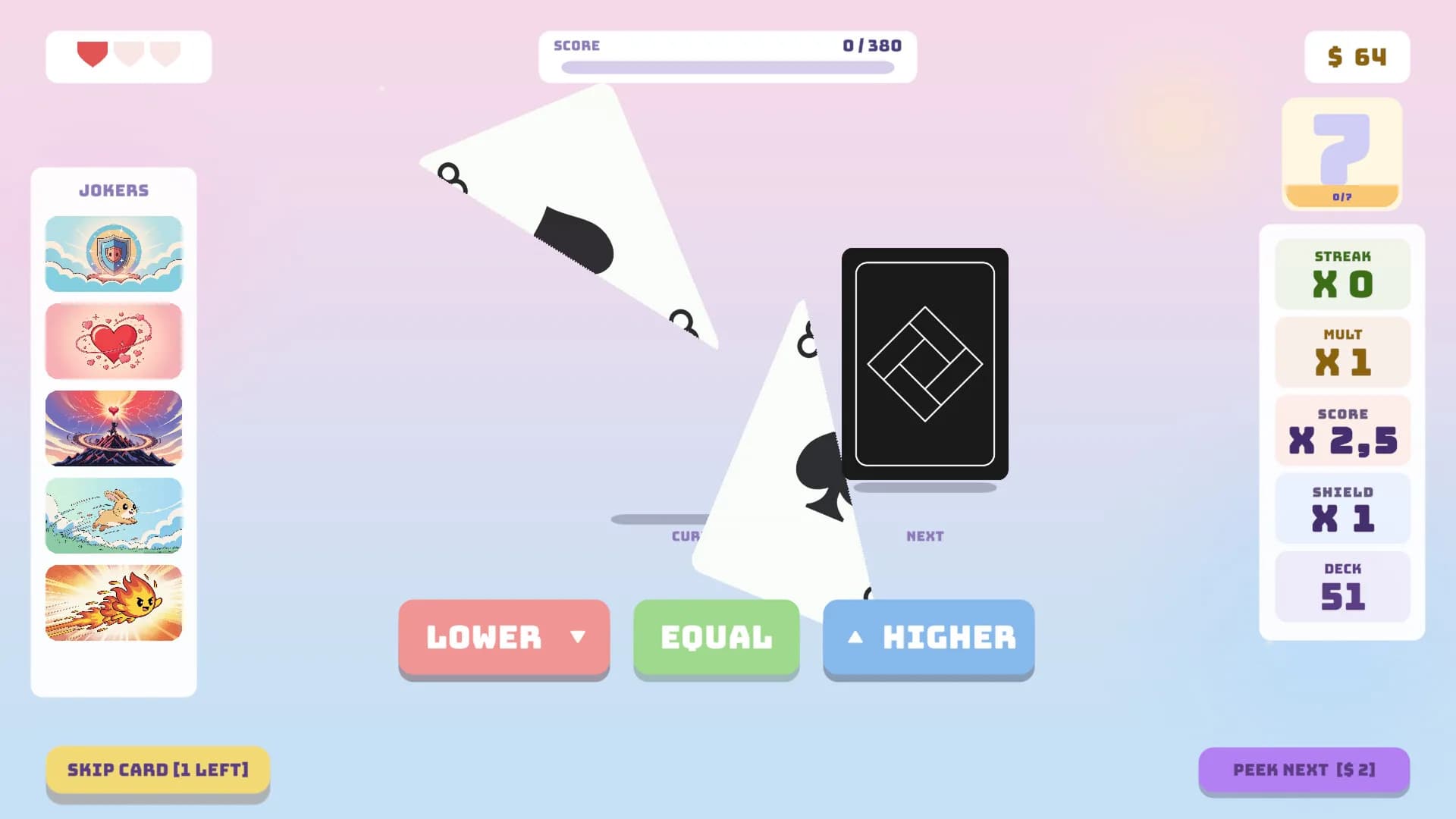 Hi-Lo: Card Roguelike görsel 13