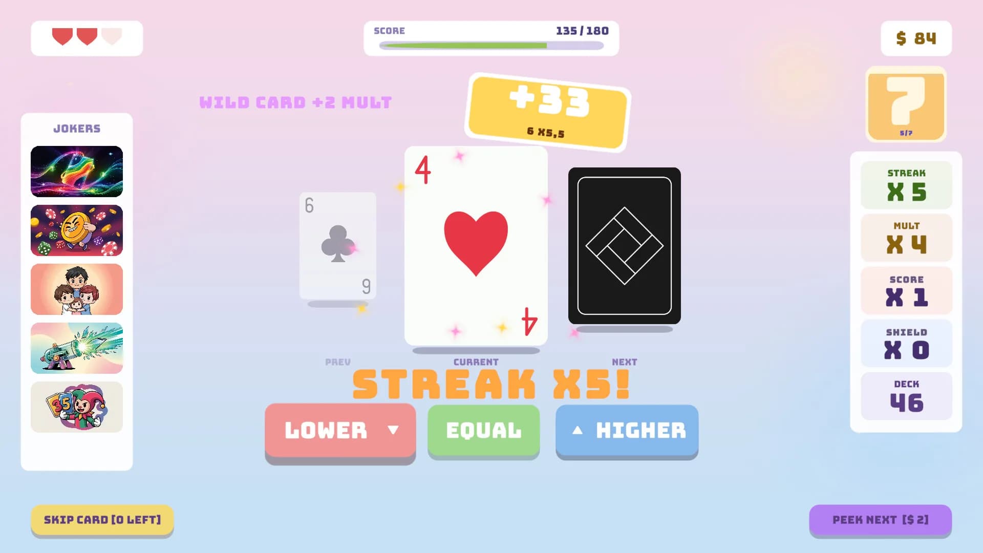 Hi-Lo: Card Roguelike görsel 9