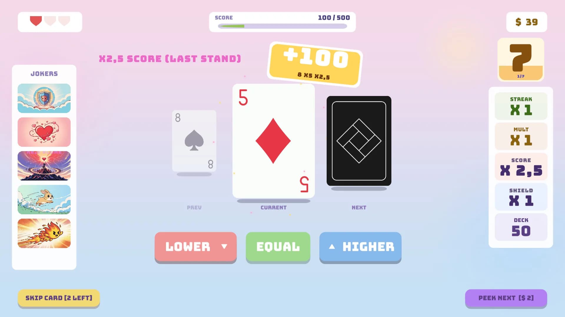 Hi-Lo: Card Roguelike görsel 11