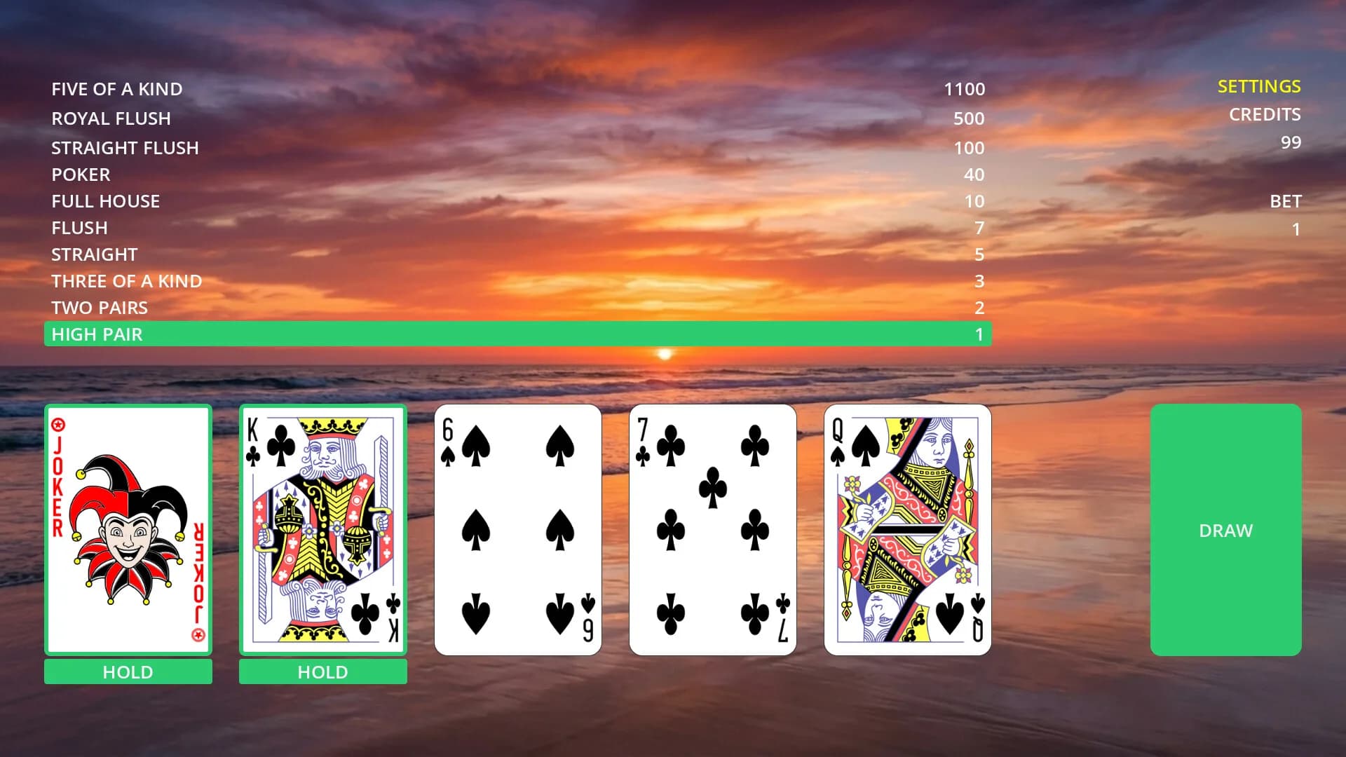 Poker Double or Nothing görsel 3