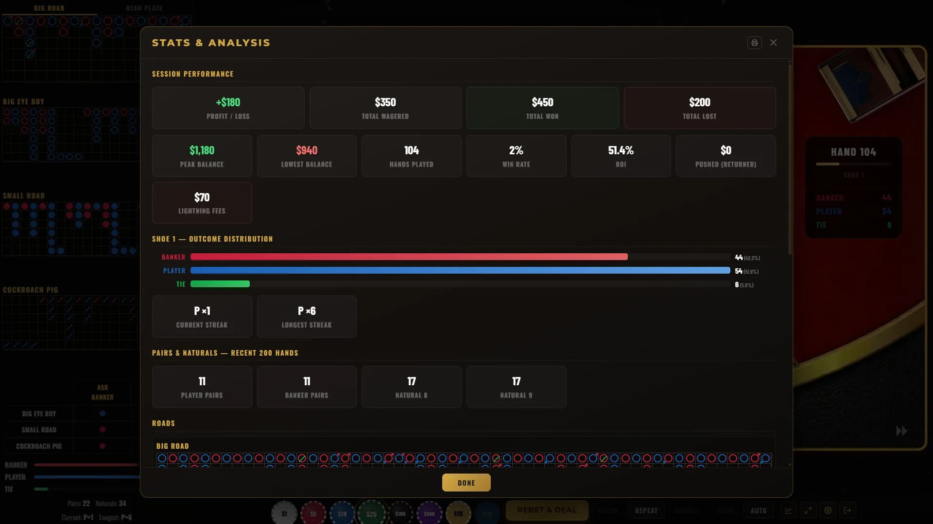 Baccarat Strada: Ultimate Baccarat Punto Banco Simulator & Trainer görsel 6