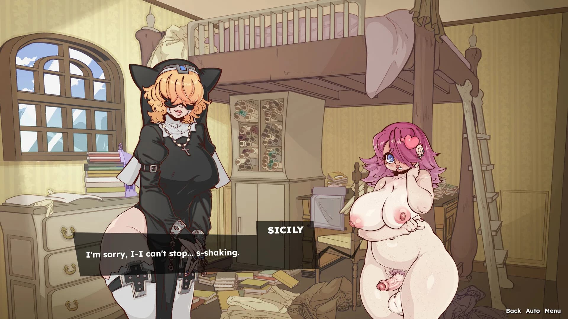 Holy Nun's Futanari Cleansing görsel 5