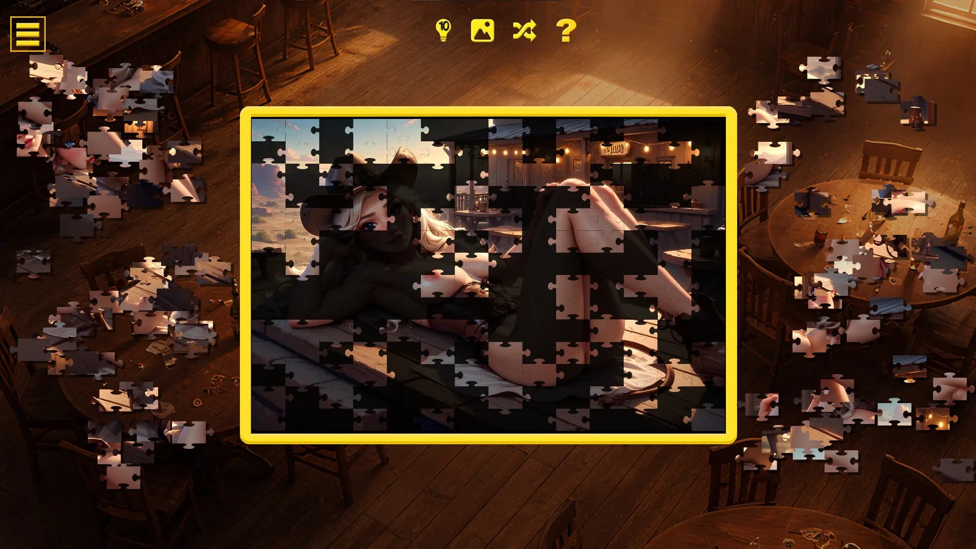 Wild West Desire - Naughty Jigsaw görsel 2