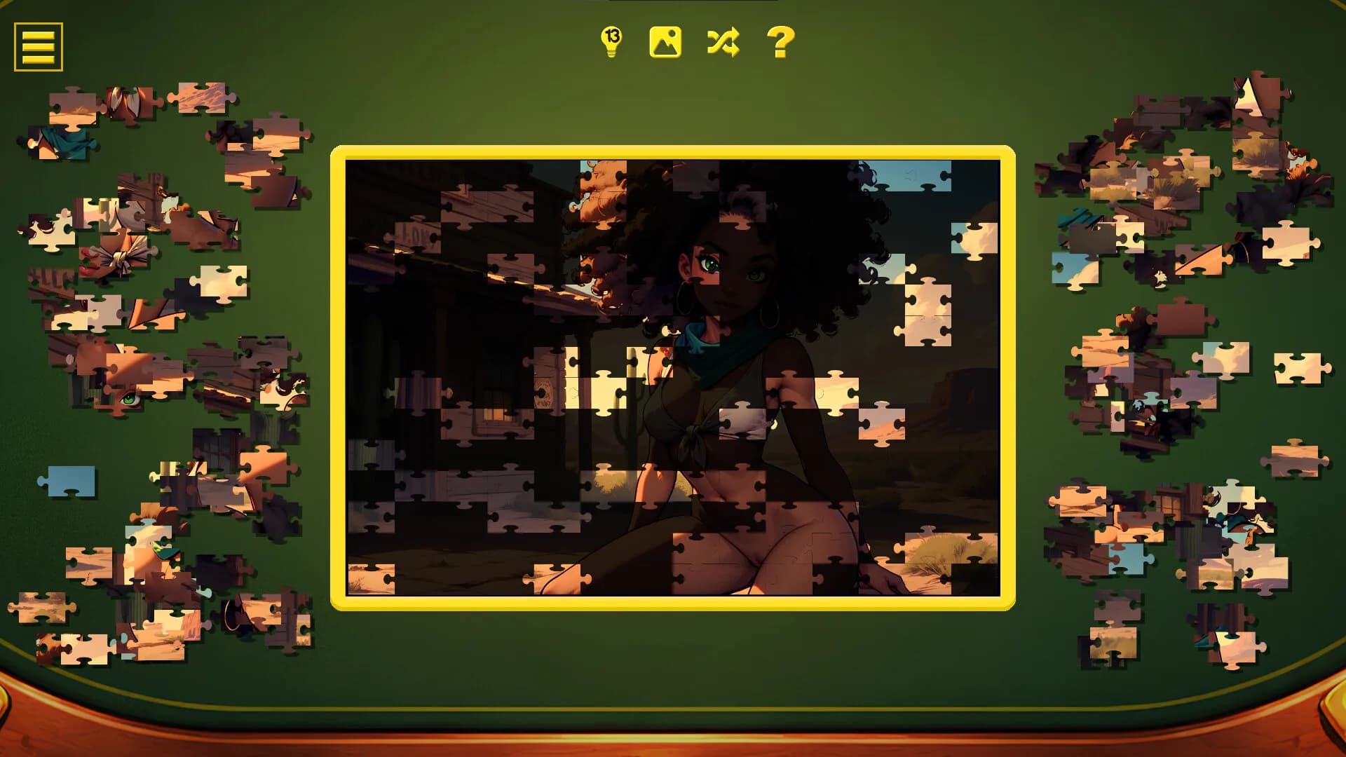 Wild West Desire - Naughty Jigsaw görsel 3
