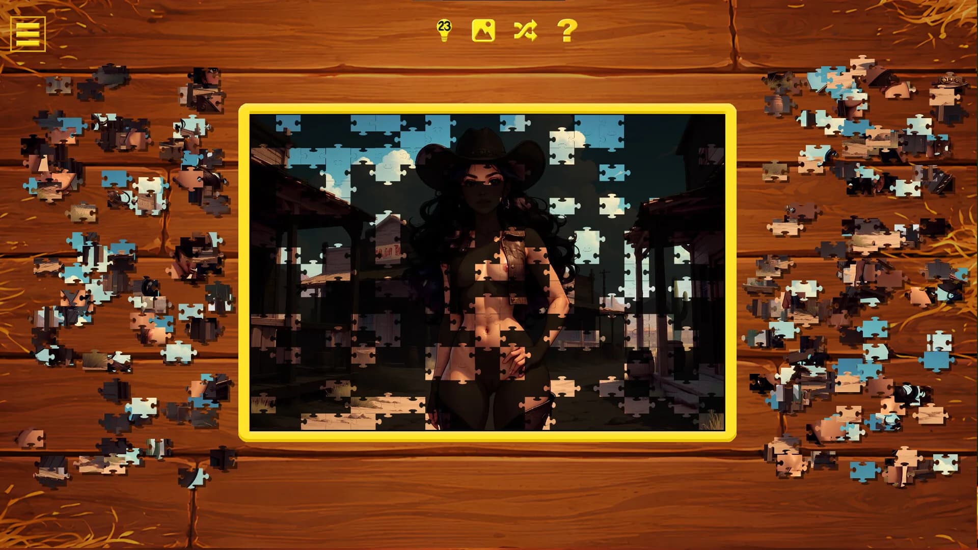 Wild West Desire - Naughty Jigsaw görsel 4