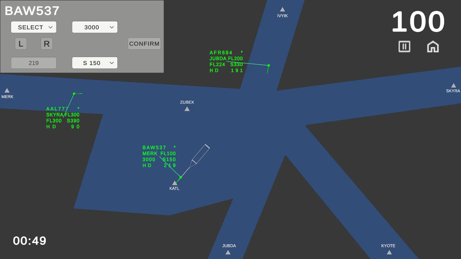 Radar ATC simulator görsel 2
