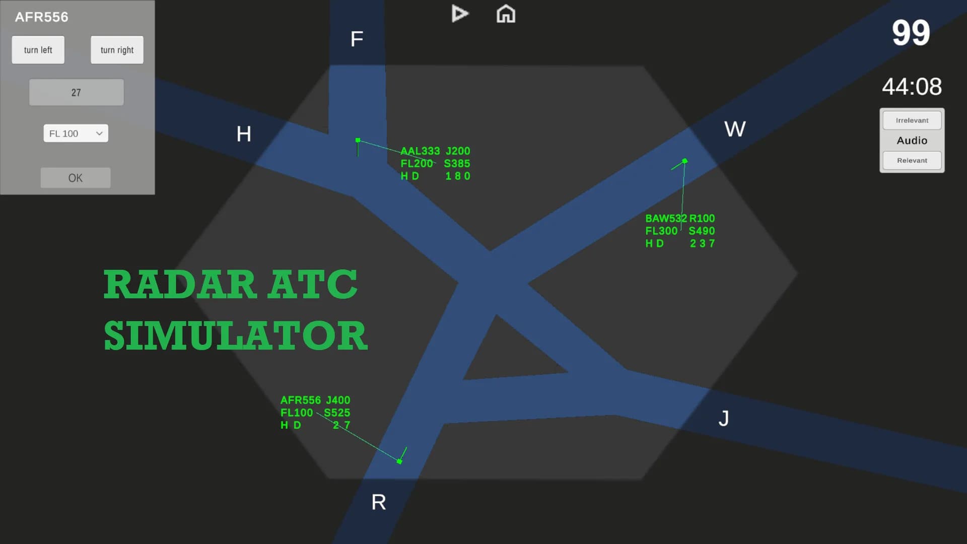Radar ATC simulator görsel 6
