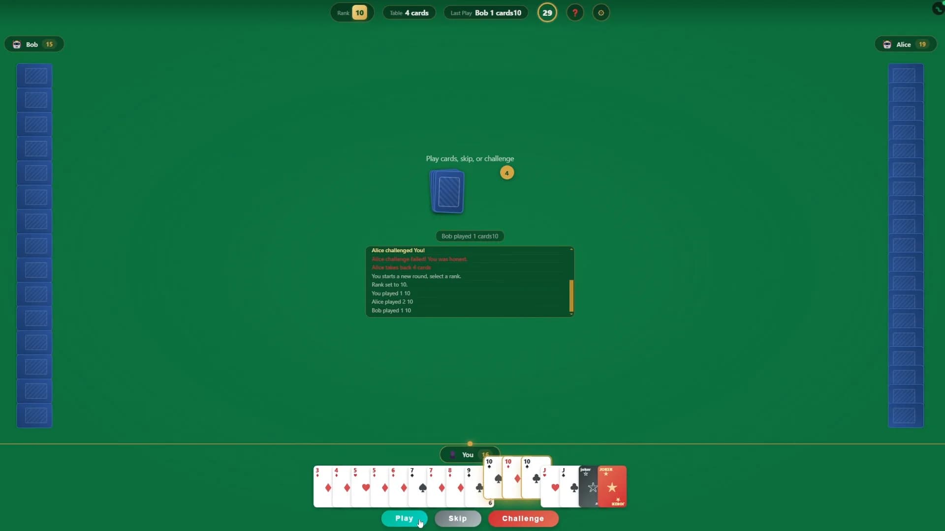 Bluff Card Game görsel 7