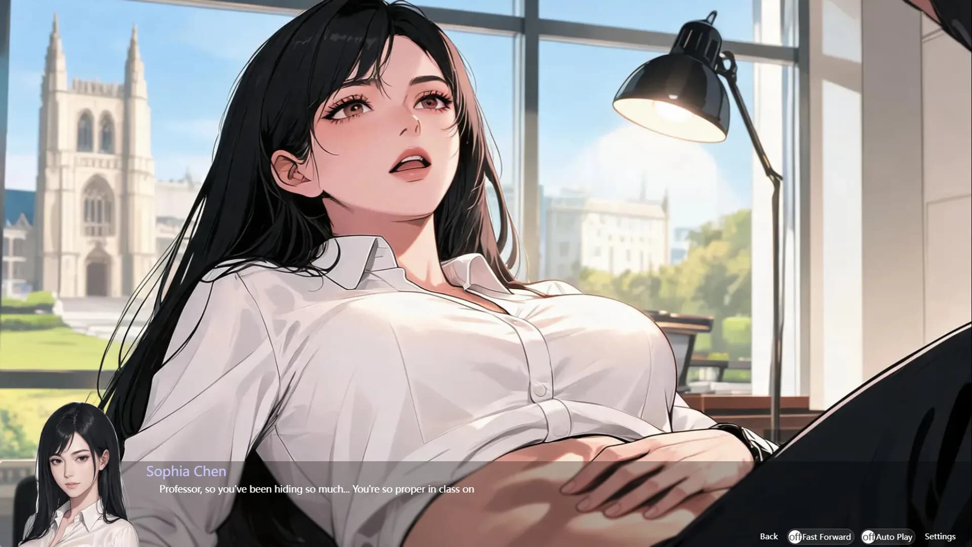 Sexy Psychologist's Wild Office Kiss görsel 5