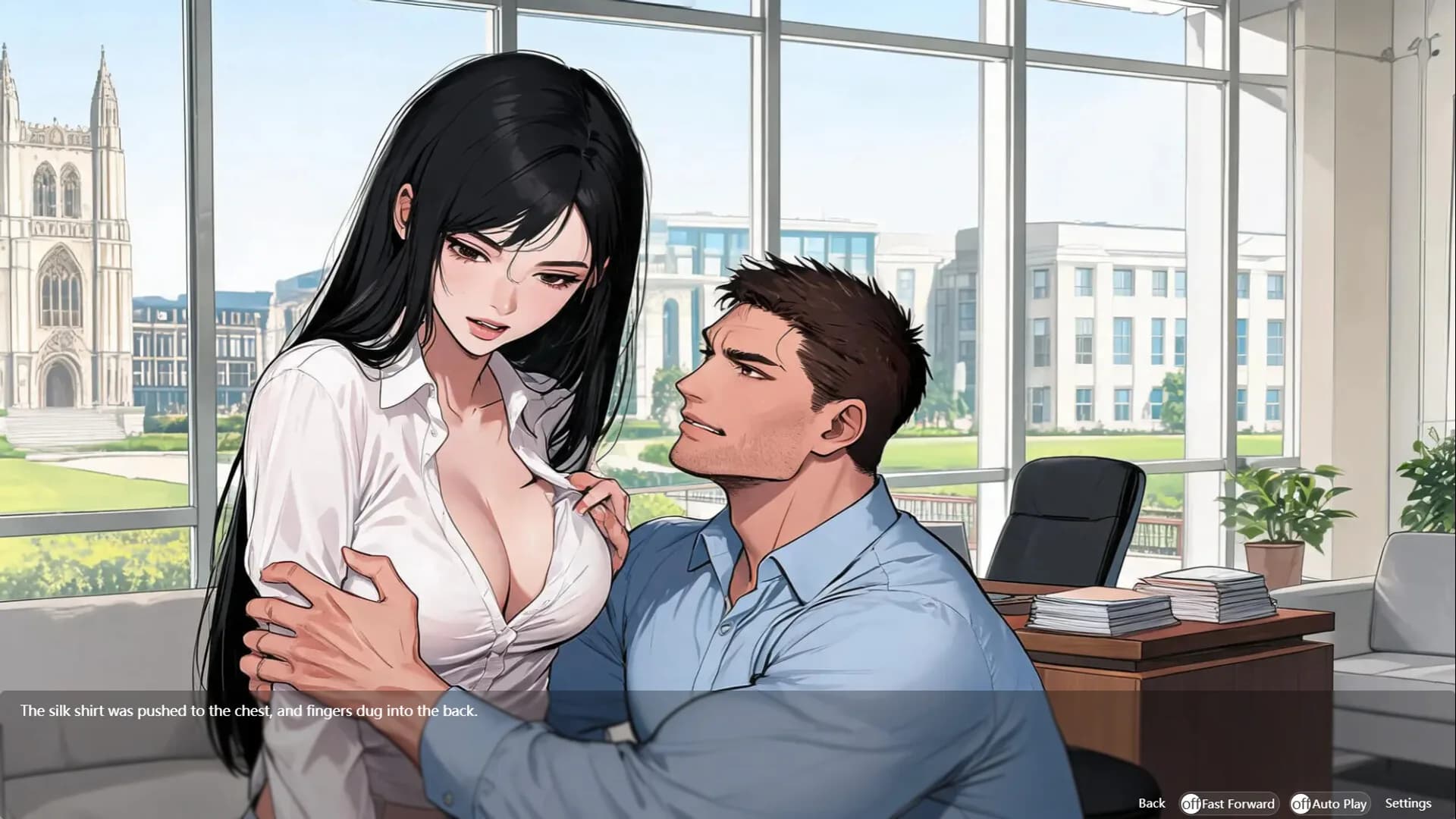 Sexy Psychologist's Wild Office Kiss görsel 9