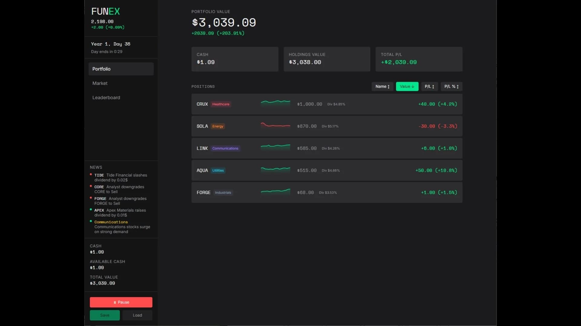 FUNEX: Stock Market Simulator görsel 3