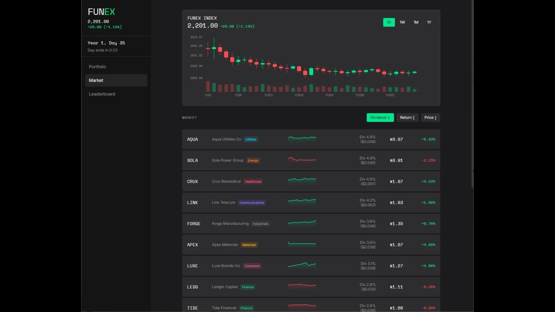 FUNEX: Stock Market Simulator görsel 4