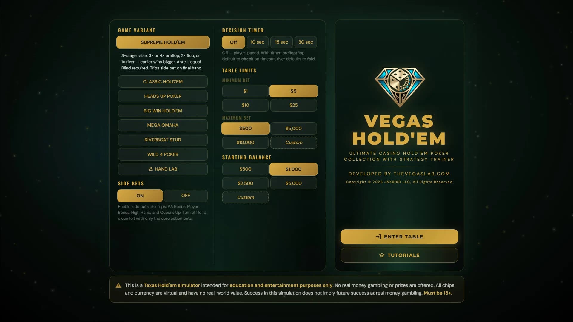 Vegas Hold'Em: Ultimate Casino Hold'em Poker Collection With Strategy Trainer görsel 3