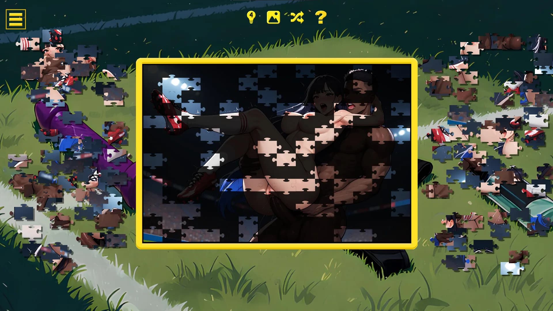 Soccer Cup Girls – Hentai Jigsaw görsel 7