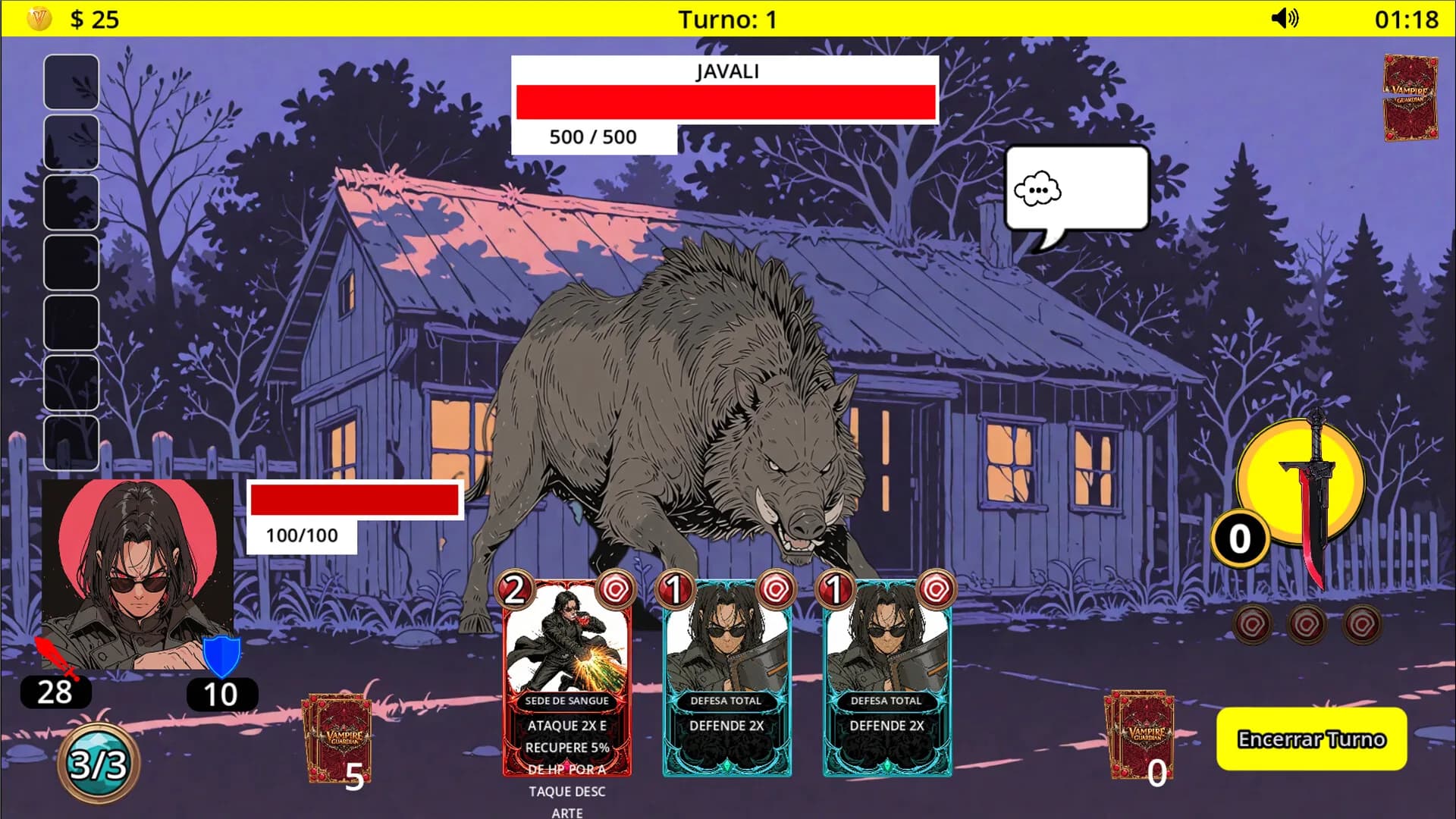Vampire Guardian - Card Game görsel 4