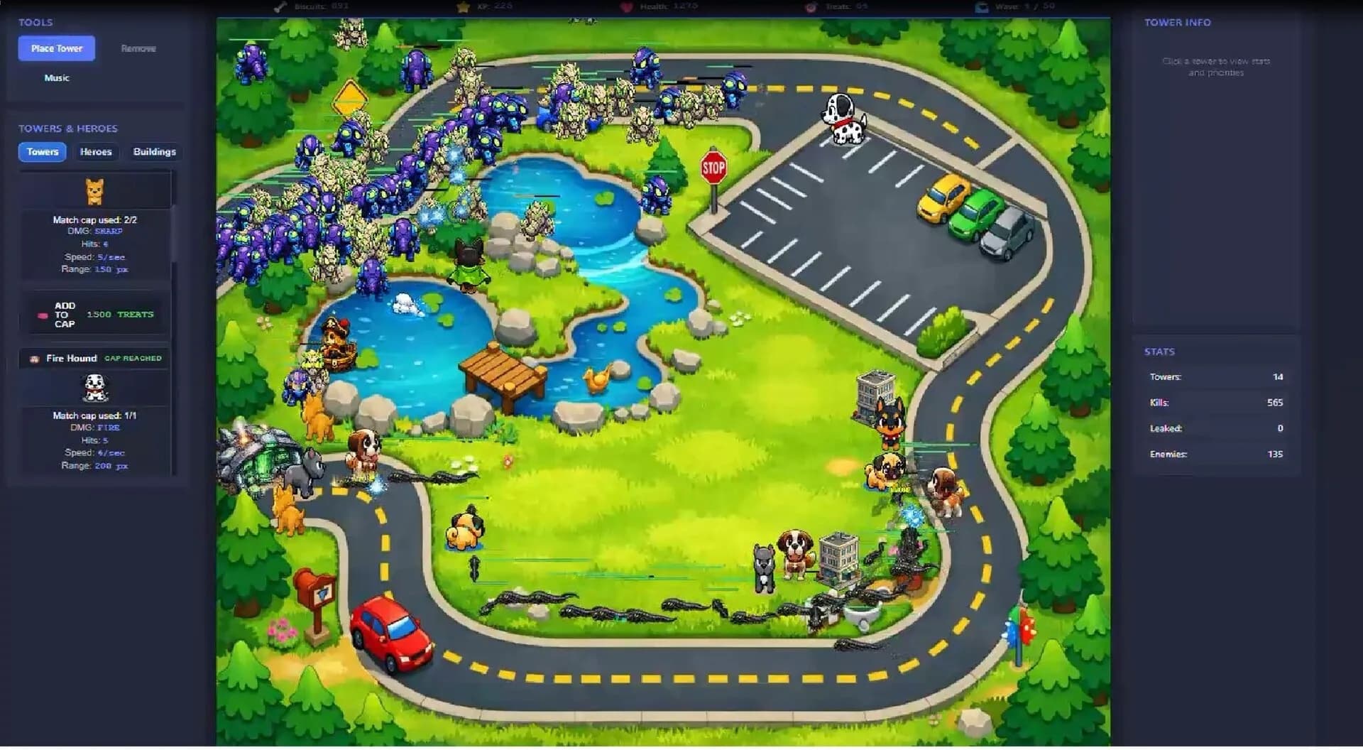 Rescue Dogs vs Aliens Tower Defense görsel 2