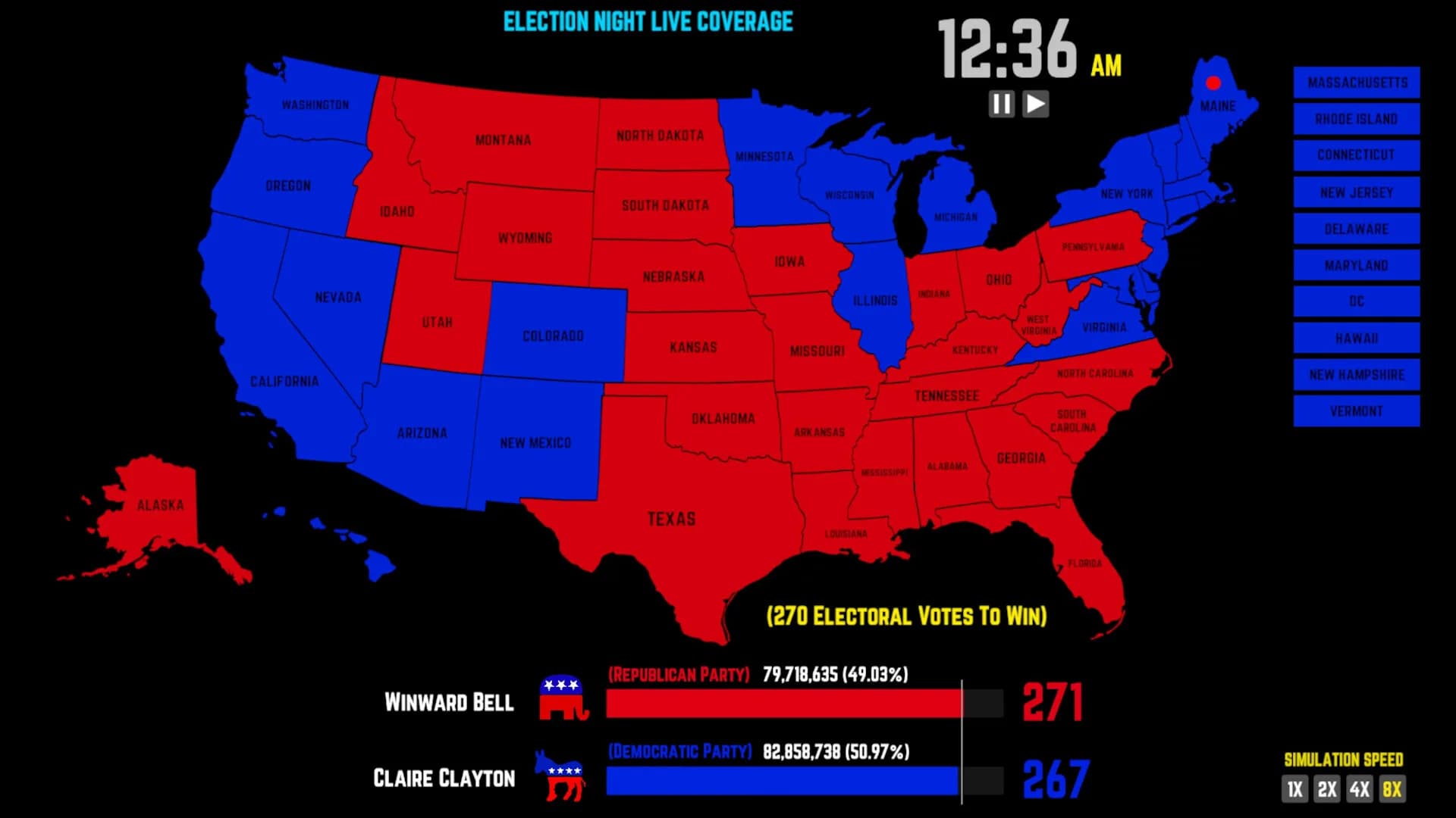 2026 U.S. Election Simulator görsel 8