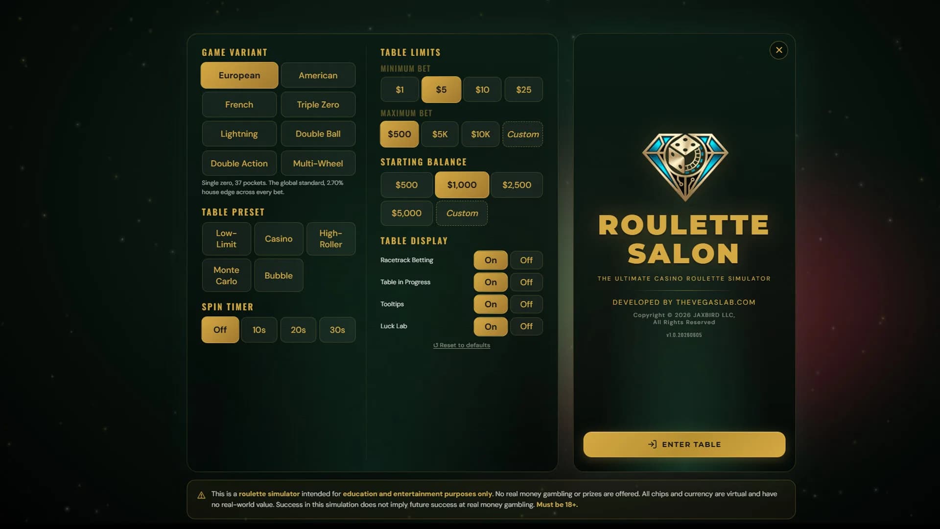 Roulette Salon - The Ultimate Casino Roulette Simulator görsel 6