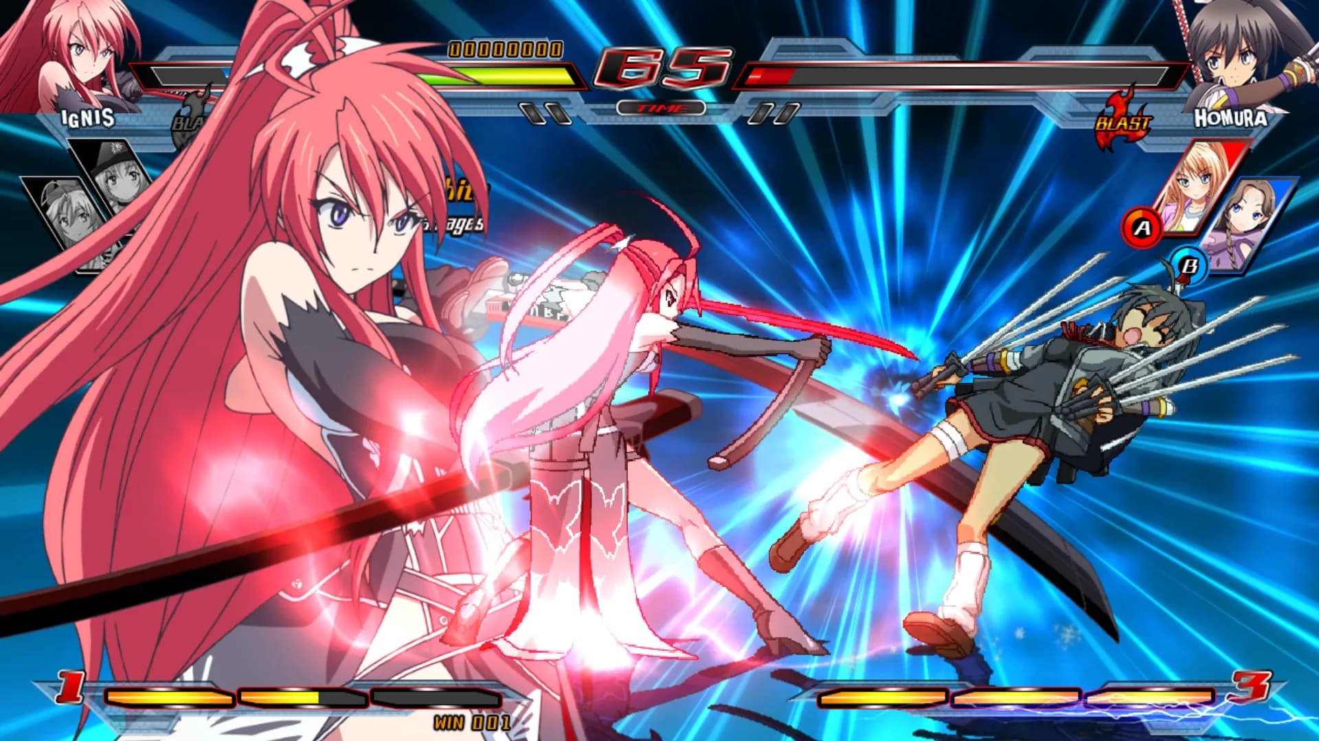 Nitroplus Blasterz: Heroines Infinite Duel görsel 6