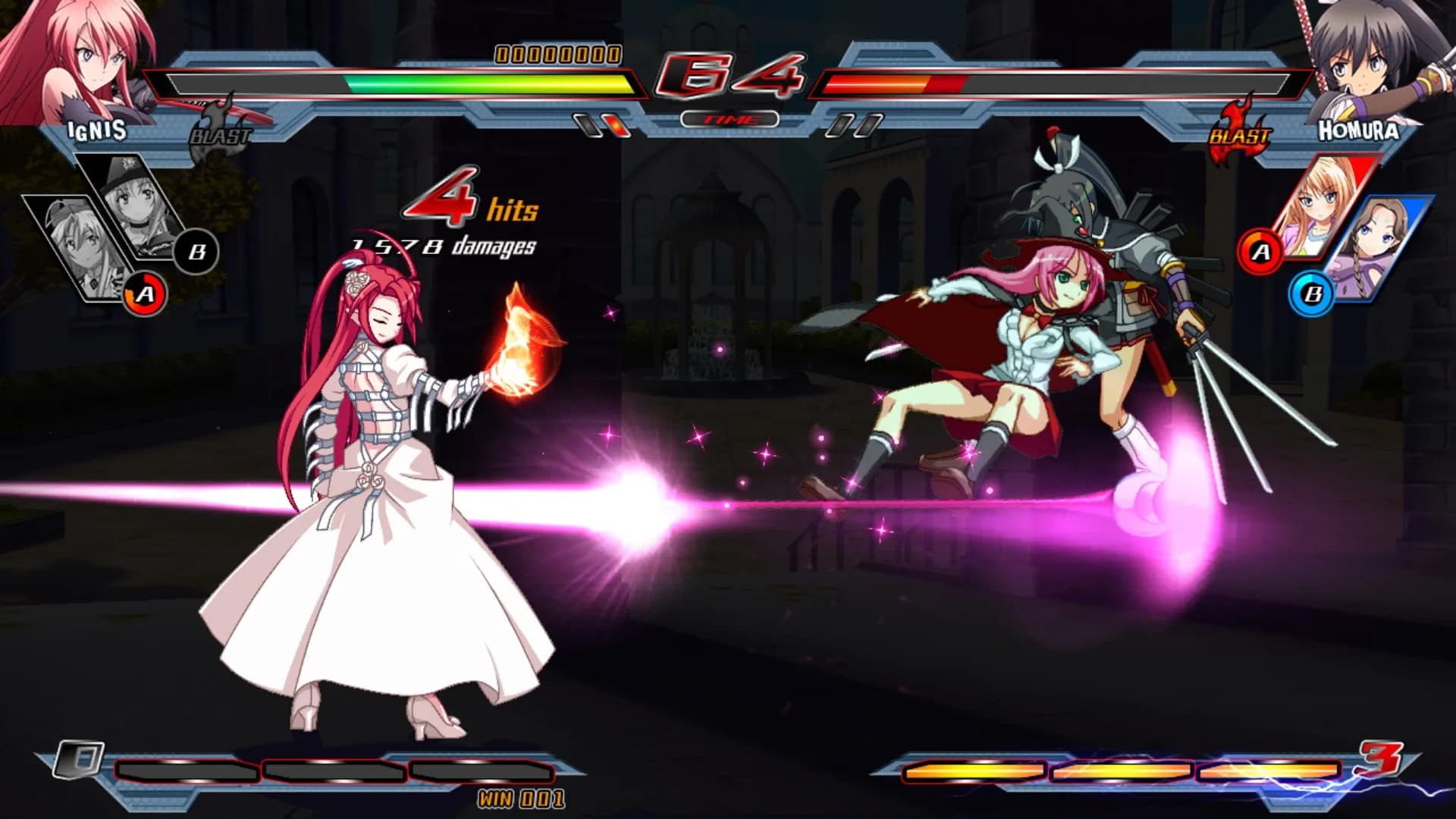 Nitroplus Blasterz: Heroines Infinite Duel görsel 7