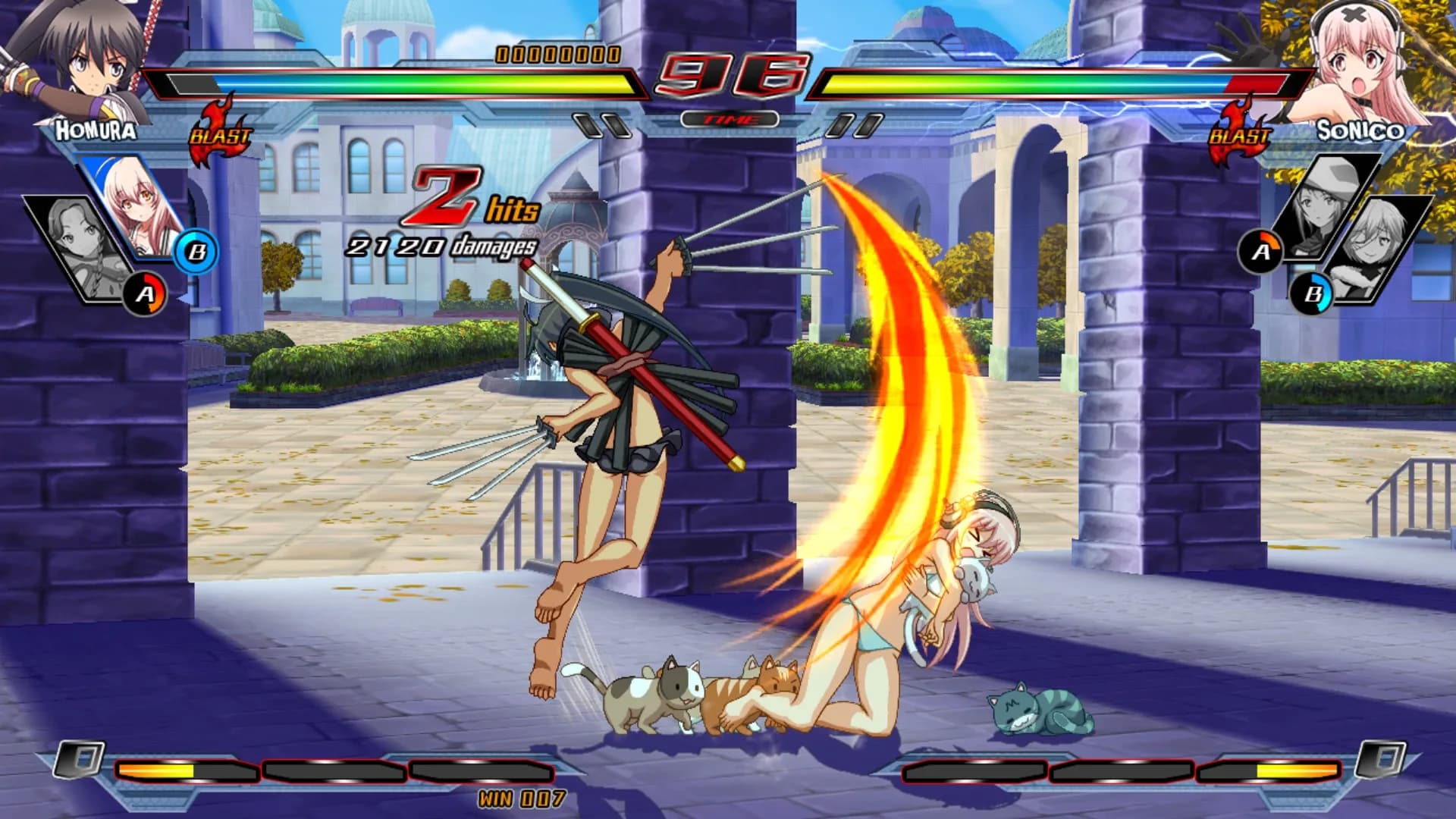 Nitroplus Blasterz: Heroines Infinite Duel görsel 11