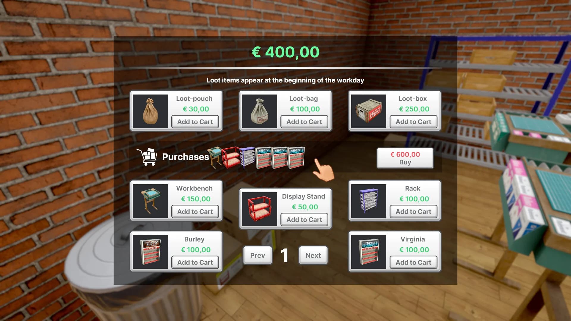 Nicotine Merchant Simulator görsel 7