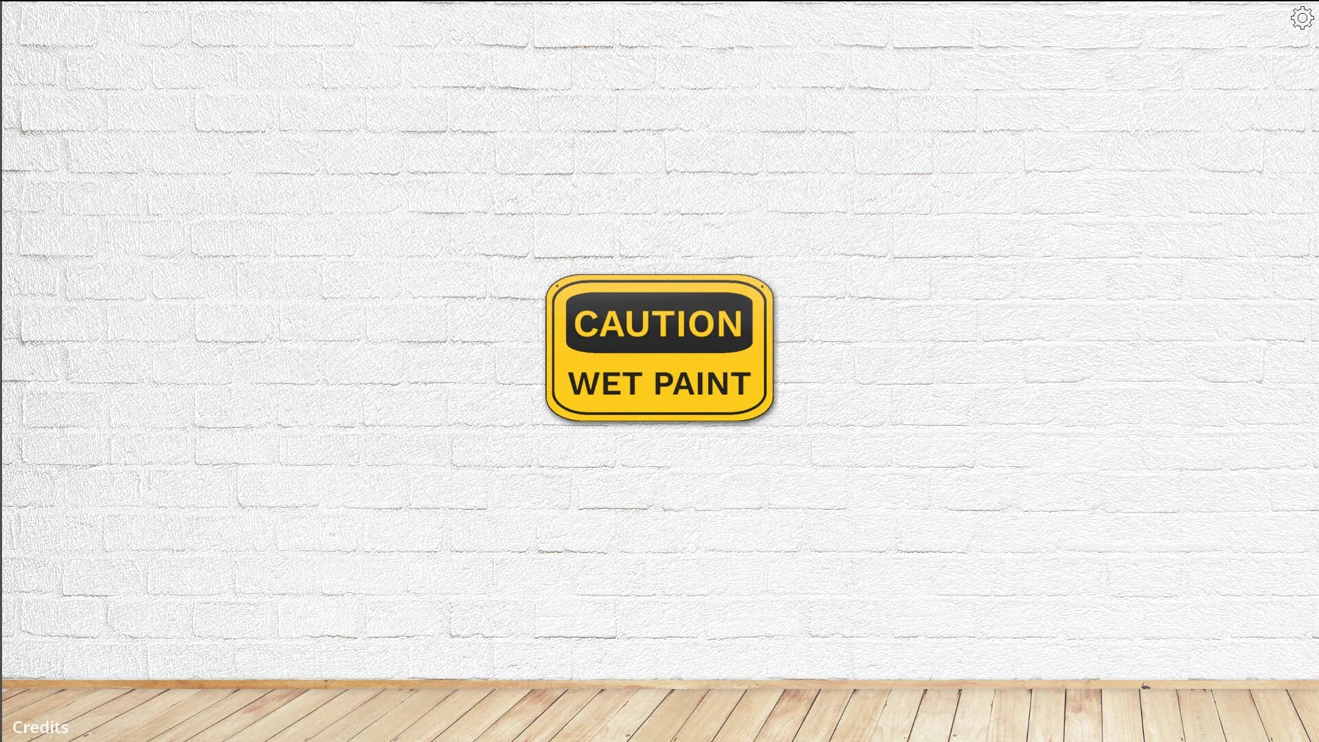 CAUTION WET PAINT görsel 2