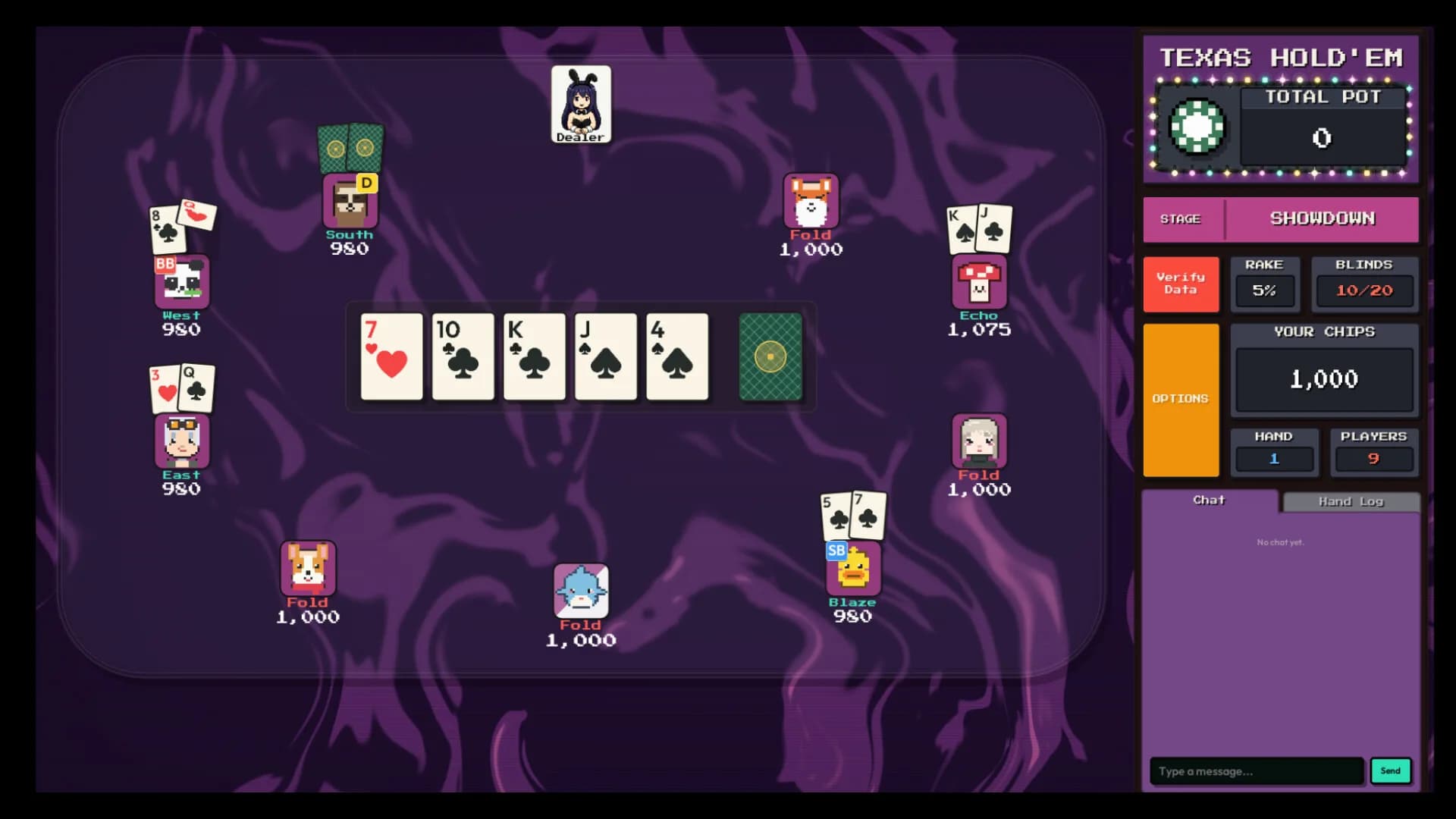 德州扑克 Pixel Hold'em görsel 2