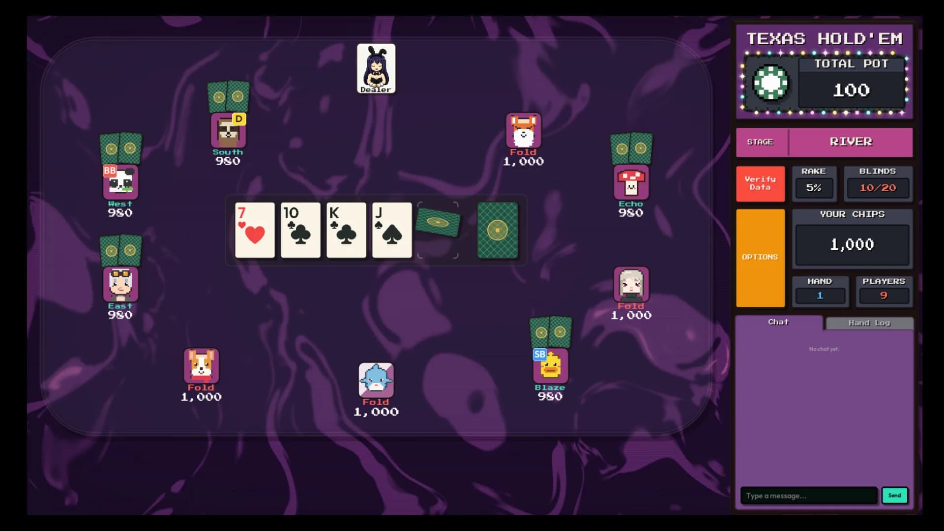 德州扑克 Pixel Hold'em görsel 6