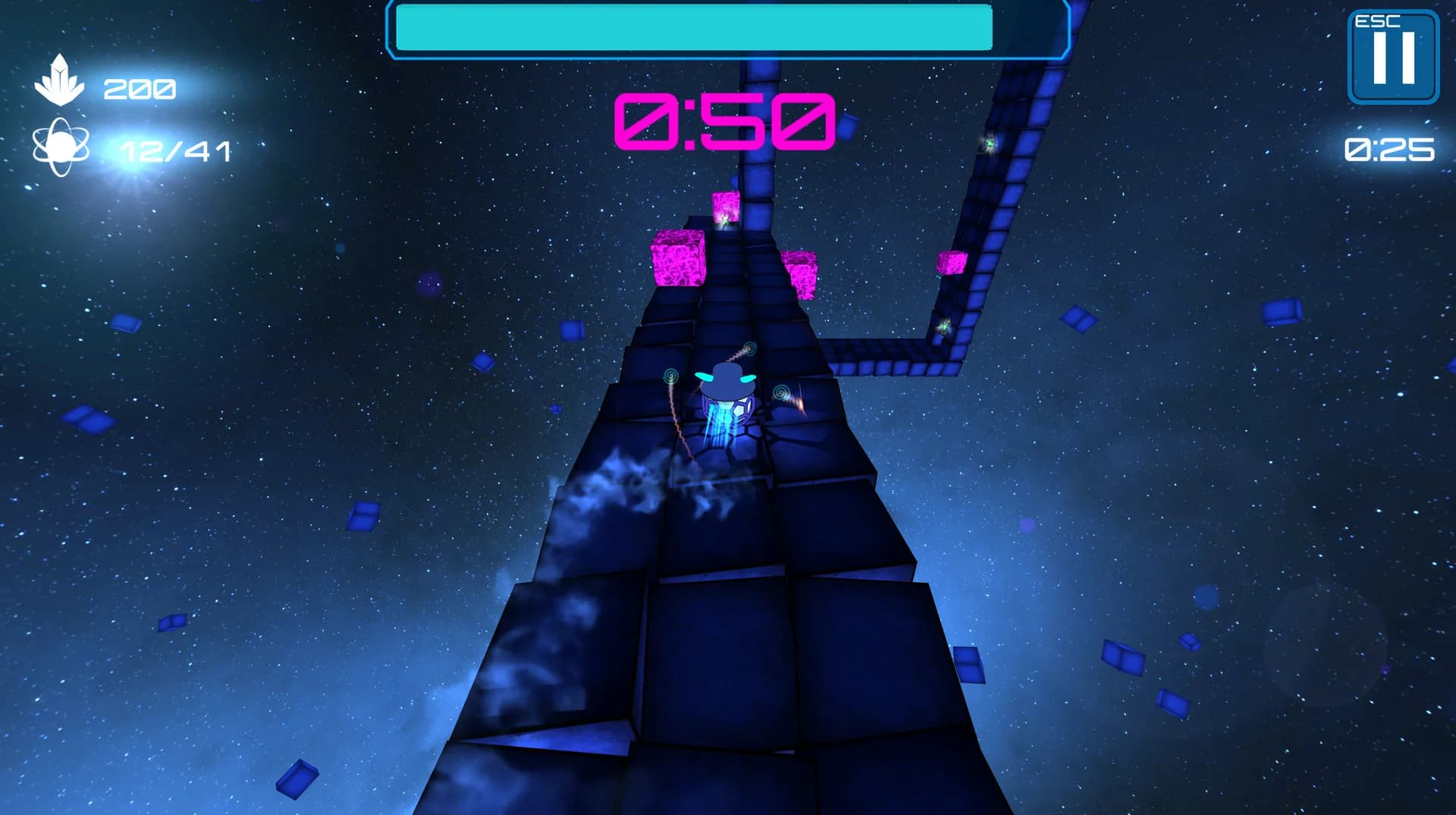 Deep Blue 3D Maze in Space görsel 13
