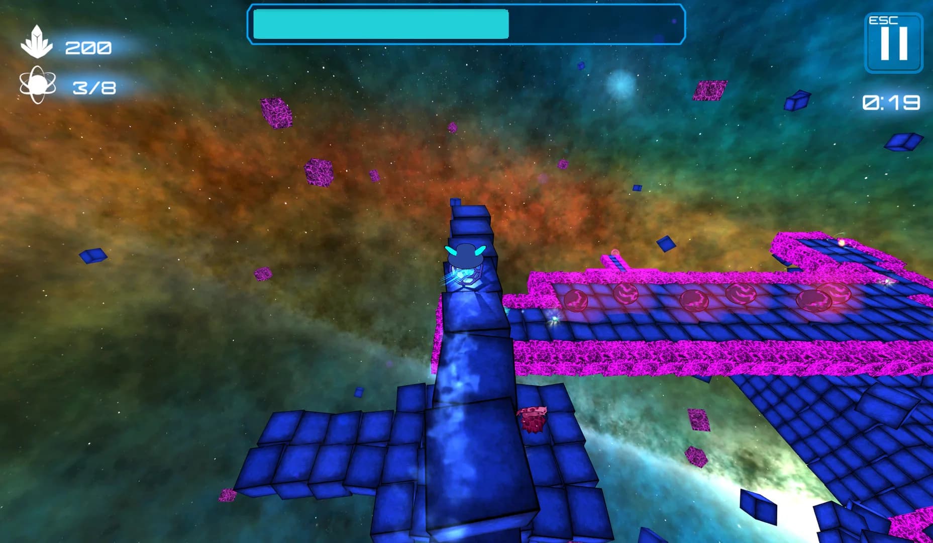 Deep Blue 3D Maze in Space görsel 14