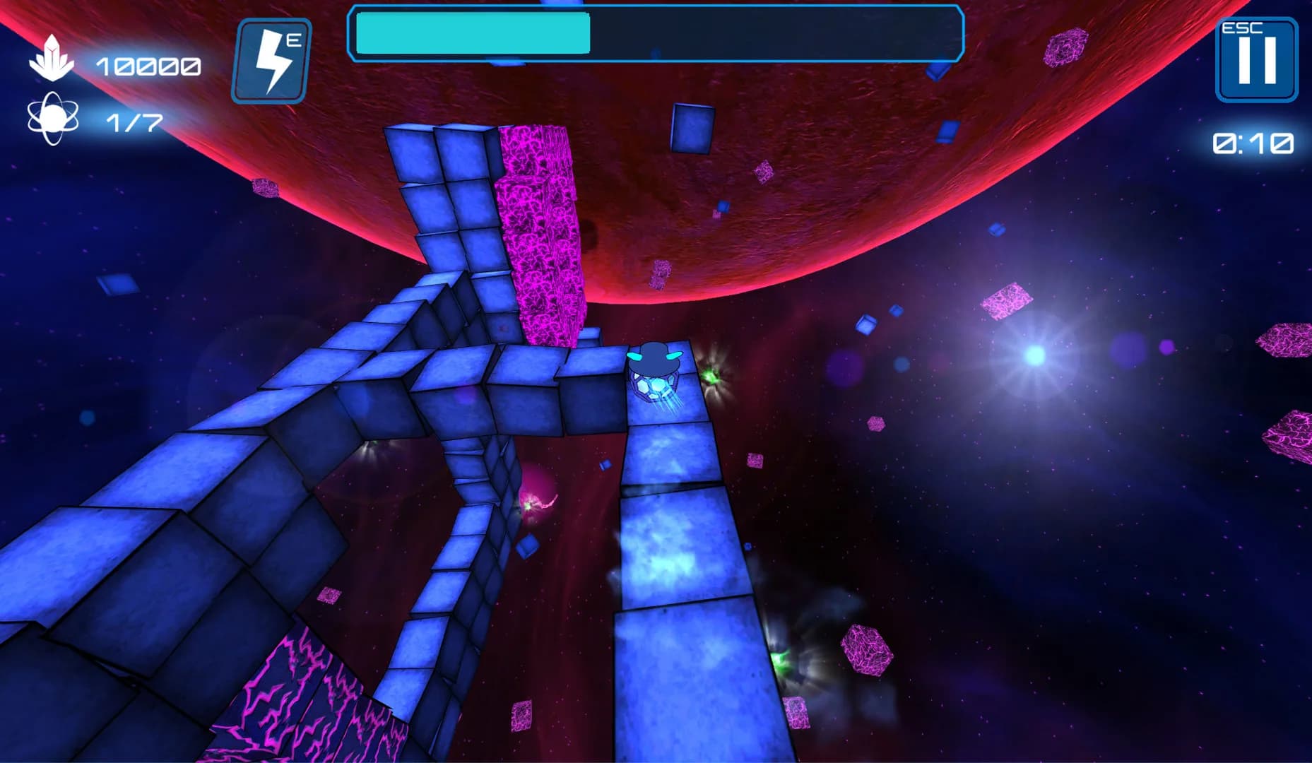 Deep Blue 3D Maze in Space görsel 15