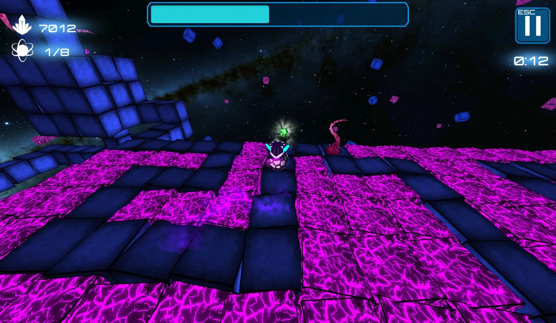 Deep Blue 3D Maze in Space görsel 16