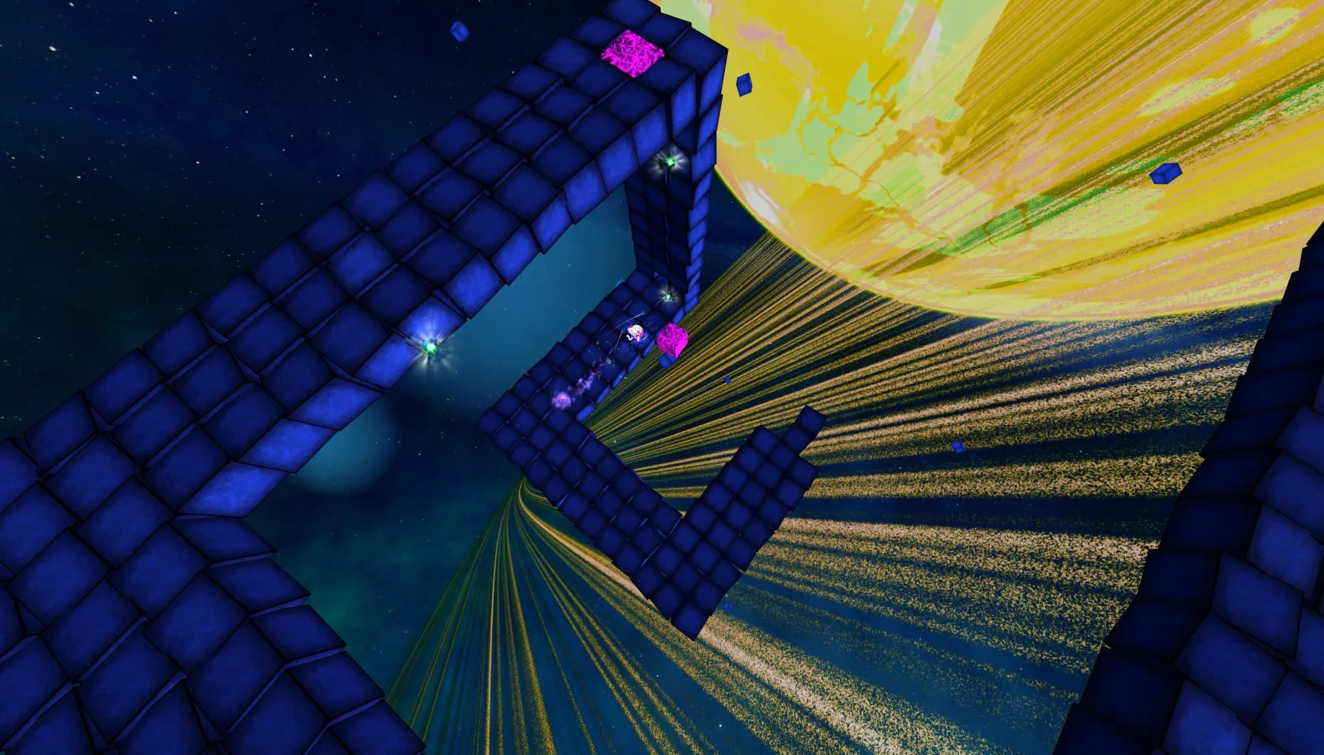 Deep Blue 3D Maze in Space görsel 8
