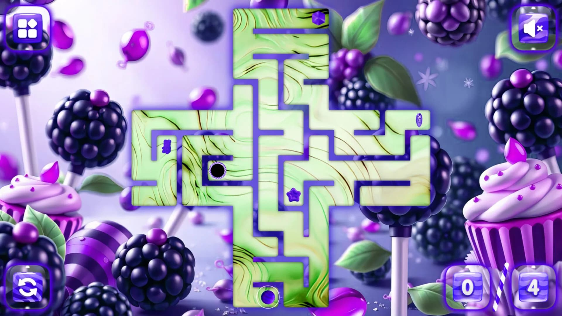 Sweetie Candy Maze: Blackberry görsel 2